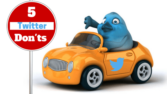 5 DON'TS ON TWITTER